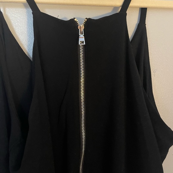 Bar III black zipper back flowy tank top M - Picture 3 of 5